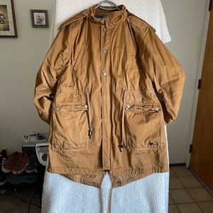 Brooklyn Industries tan coat with hood
